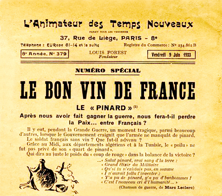 Peut-on utiliser le mot « Pinard » ?