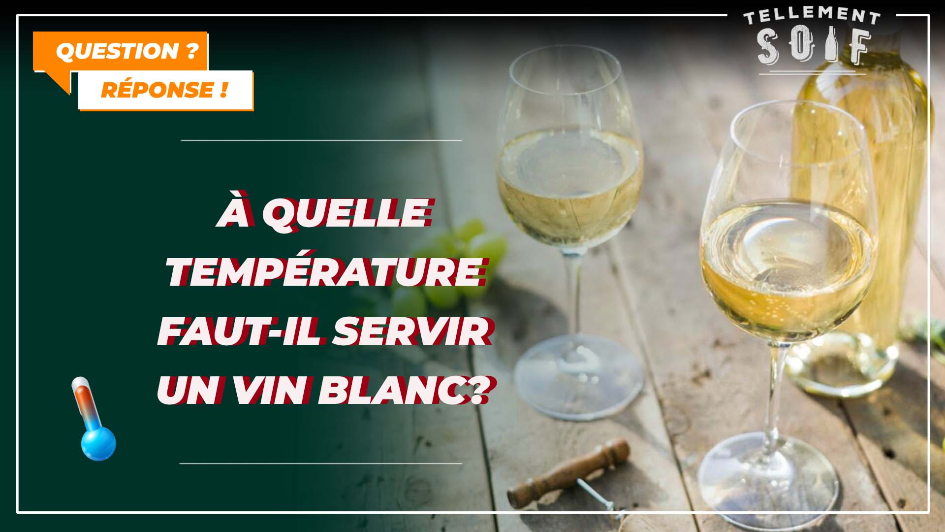 À quelle température faut-il servir un vin blanc ?