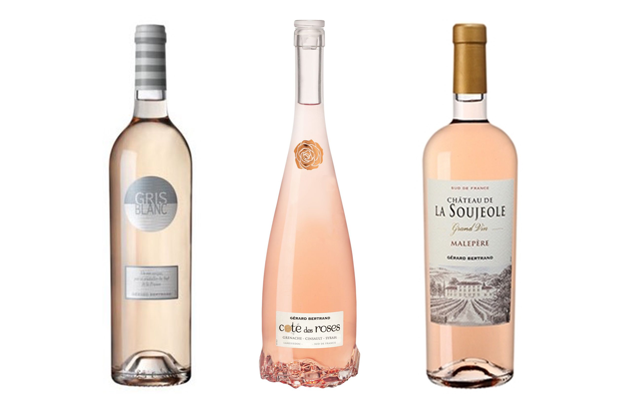 Trois rosés 2016 du Languedoc de chez Gérard Bertrand