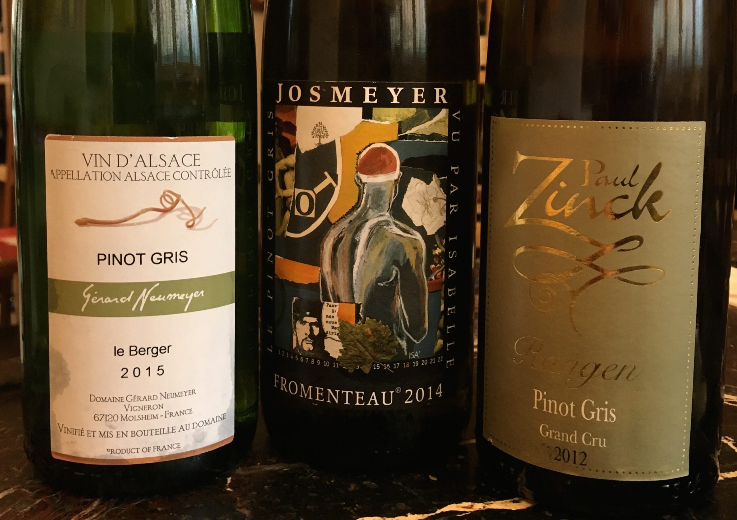 Autumn is coming…  3 Alsace Pinot Gris à la fête